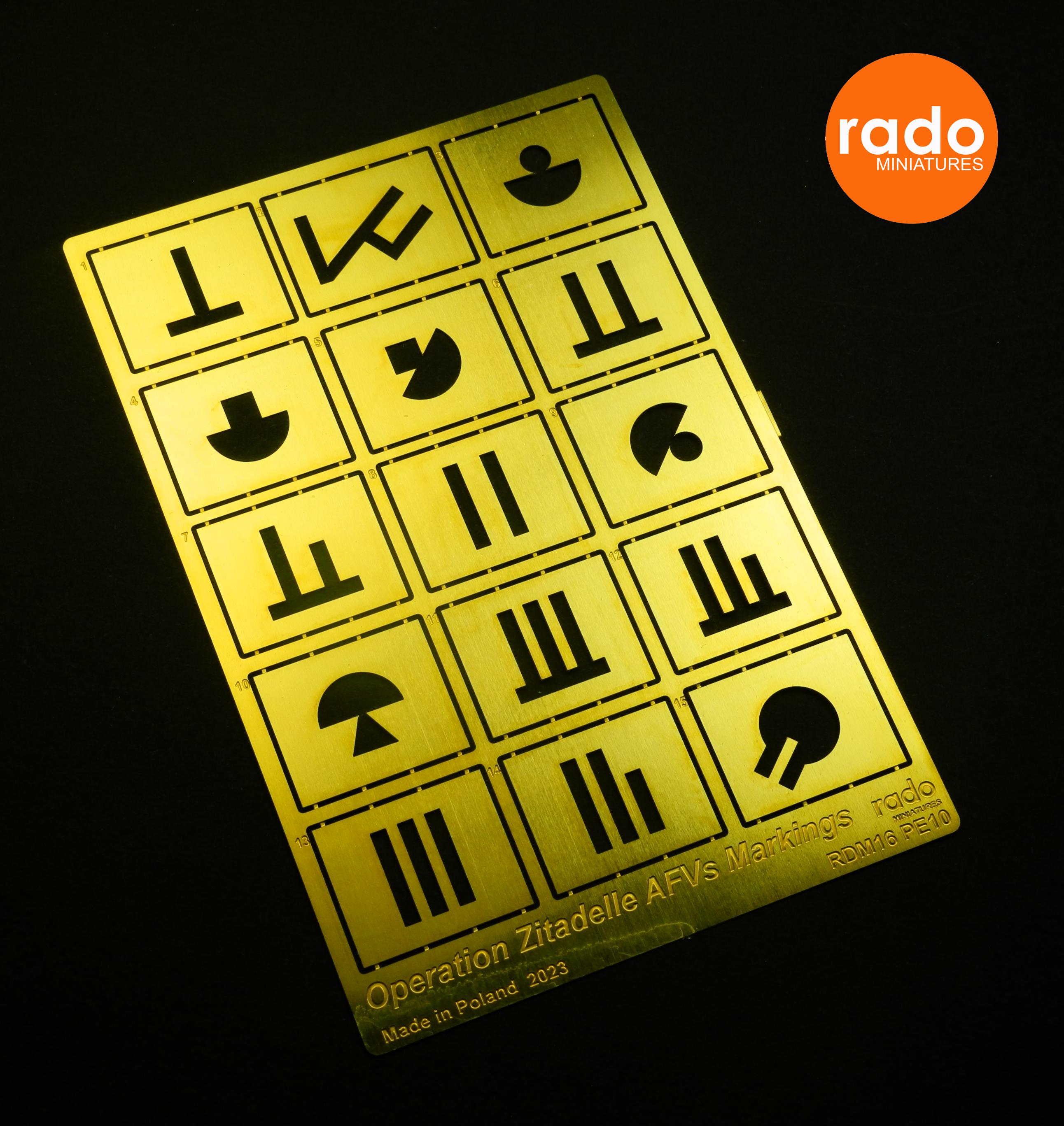 Rado Miniatures RDM16PE10 šablony 1/16 Kursk