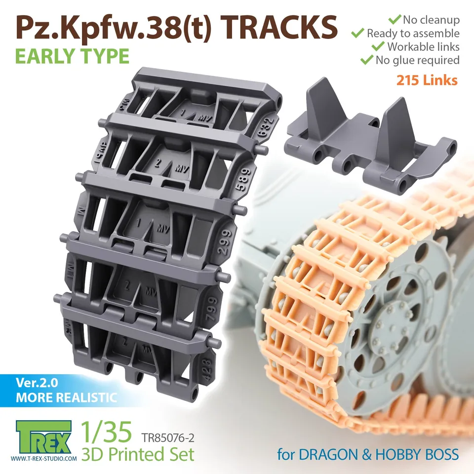 T-Rex Studio TR85076-2 Pz.38(t) pásy 1/35 early