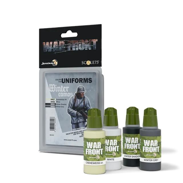 Scale75 Warfront Winter Camo sada barev 4 ks zimní