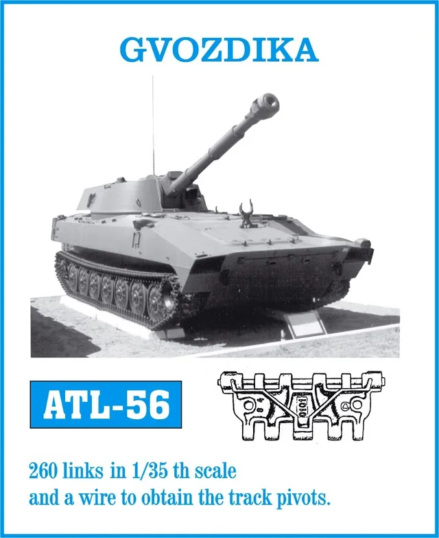 Friulmodel ATL-056 Gvozdika kovové pásy 1/35