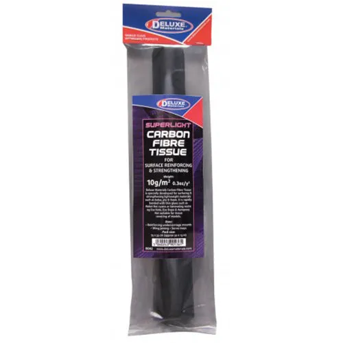 Deluxe Materials Carbon Fibre Tissue BD62 karbonová tkanina 10 g/m2