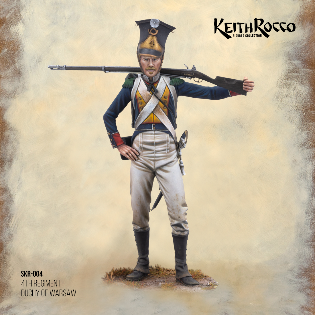 Scale75 4th Regiment Duchy of Warsaw figurka 75mm nenabarvená resin