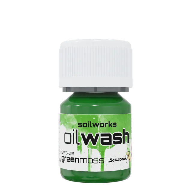 Scale75 Green Moss olejový wash mechový odstín