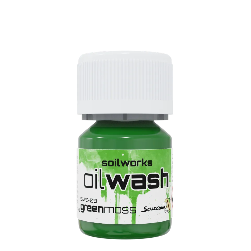 Scale75 Green Moss olejový wash mechový odstín