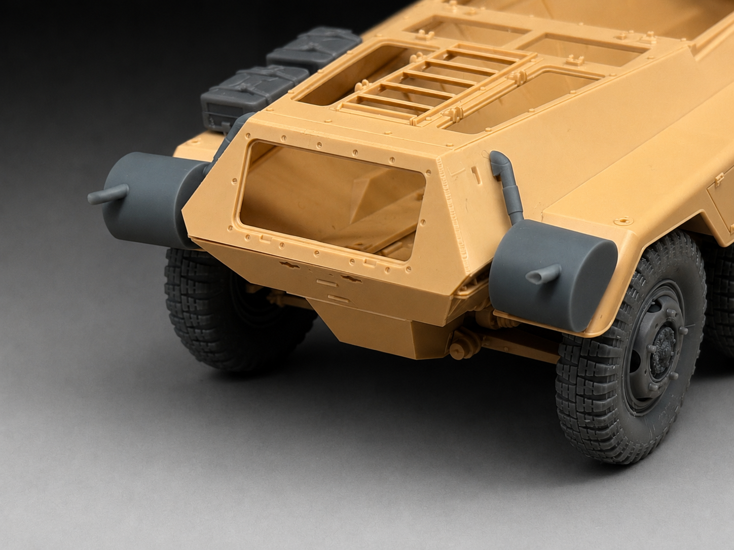 Rado Miniatures 35S103 výfuky 1/35 pro Sd.Kfz. 234 seříznuté