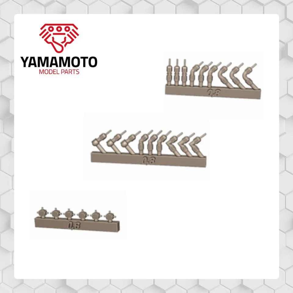 Yamamoto Hose Joints 0,8 mm hadicové spojky 3D tisk