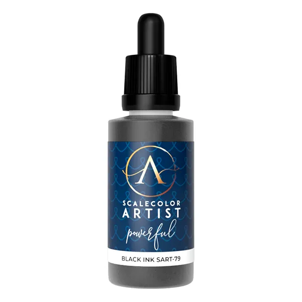 Scale75 Scalecolor Artist Black Ink inkoust 20 ml saténový