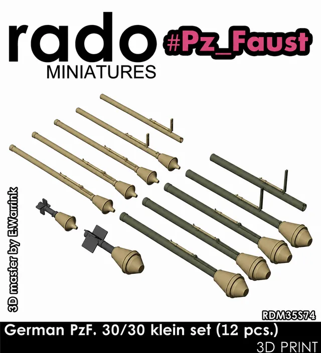 Rado Miniatures RDM35S74 Panzerfaust 30 sada 1/35