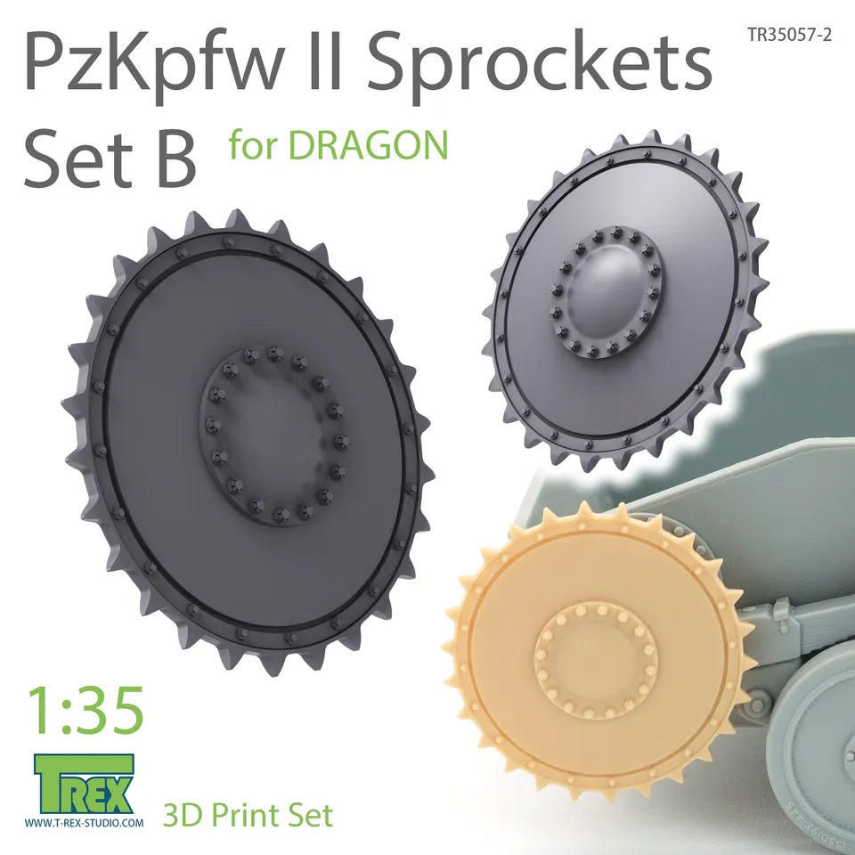 T-Rex Studio TR35057-2 hnací kola PzKpfw II 1/35 Dragon