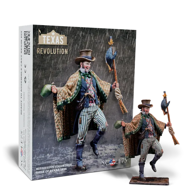 Scale75 Mississippi Volunteer 1835 figurka 75mm nenabarvená