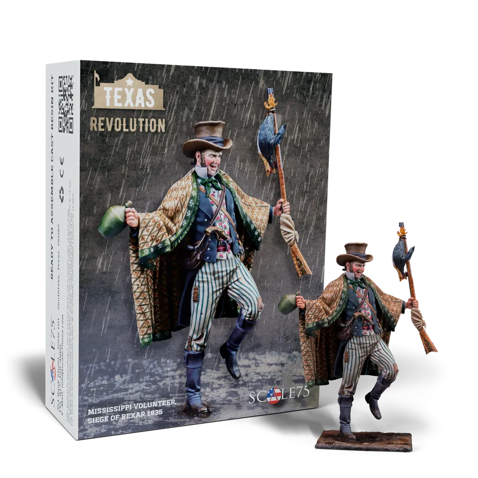 Scale75 Mississippi Volunteer 1835 figurka 75mm nenabarvená