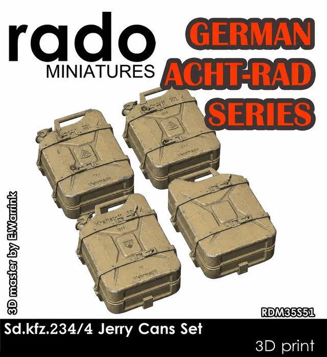 Rado Miniatures RDM35S51 kanystry 1/35 pro Sd.Kfz. 234/4