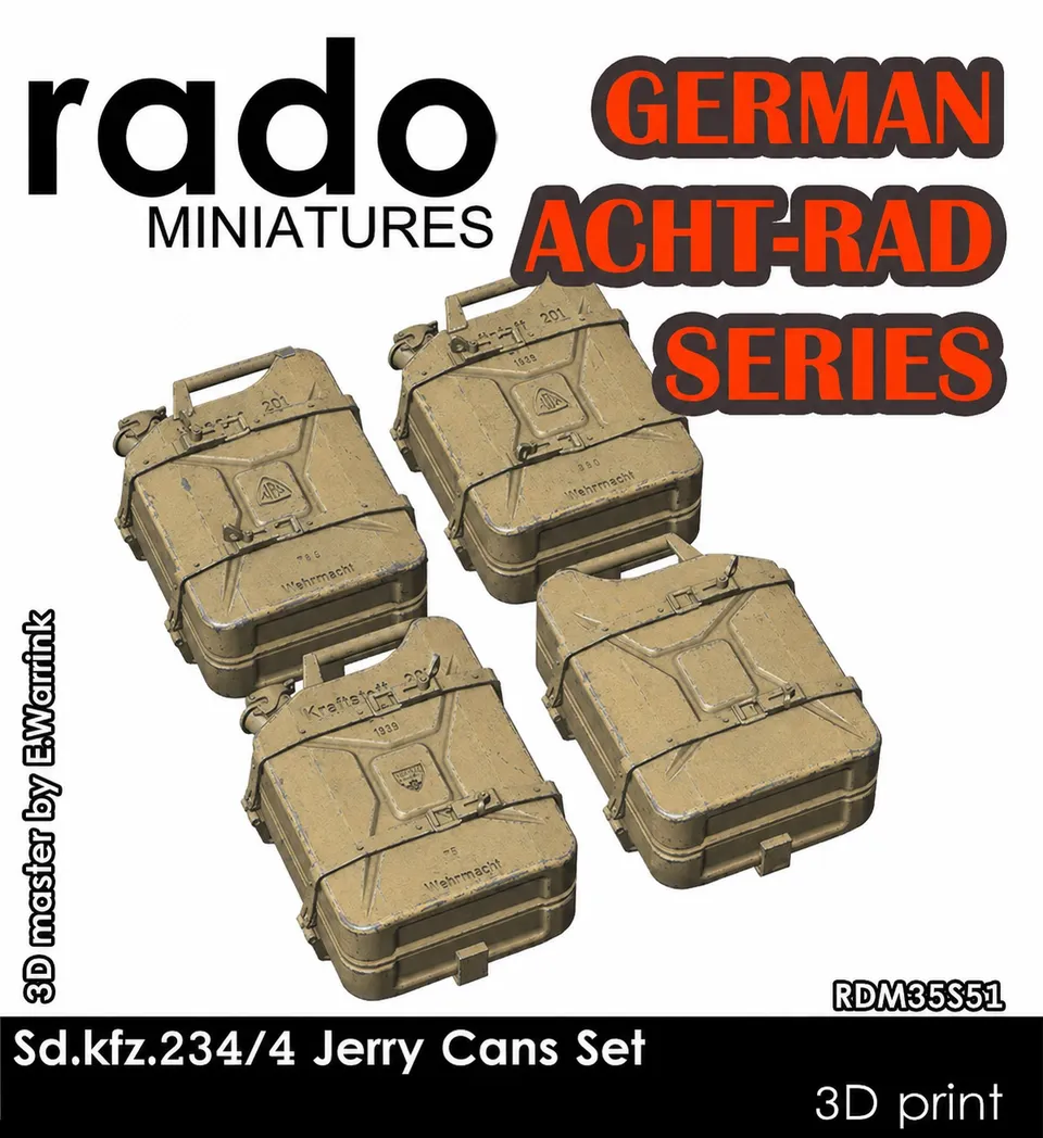 Rado Miniatures RDM35S51 kanystry 1/35 pro Sd.Kfz. 234/4