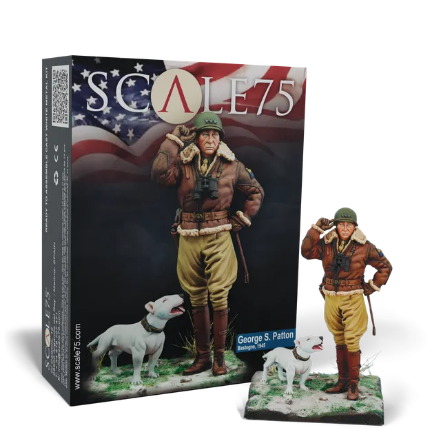Scale75 World at War George Patton figurka 75 mm kovová