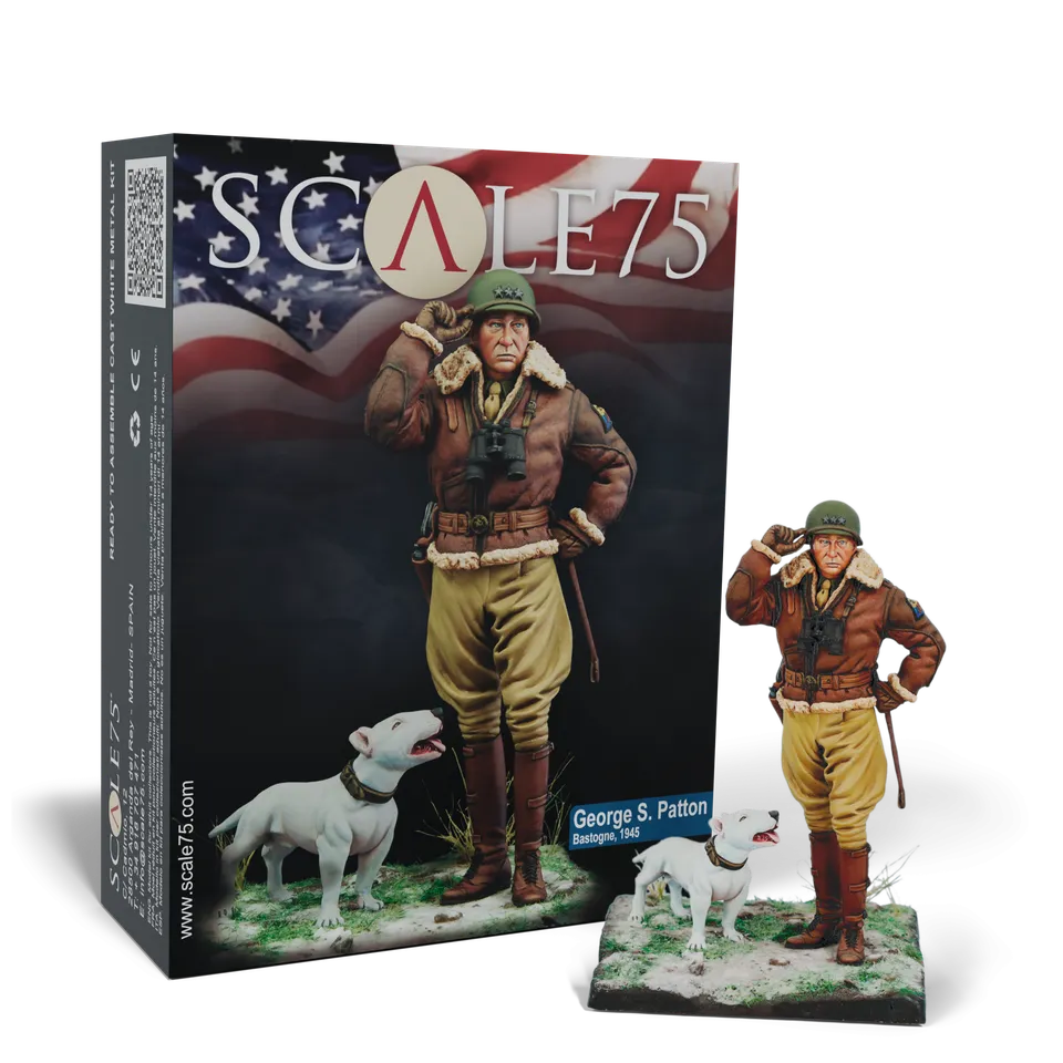Scale75 World at War George Patton figurka 75 mm kovová