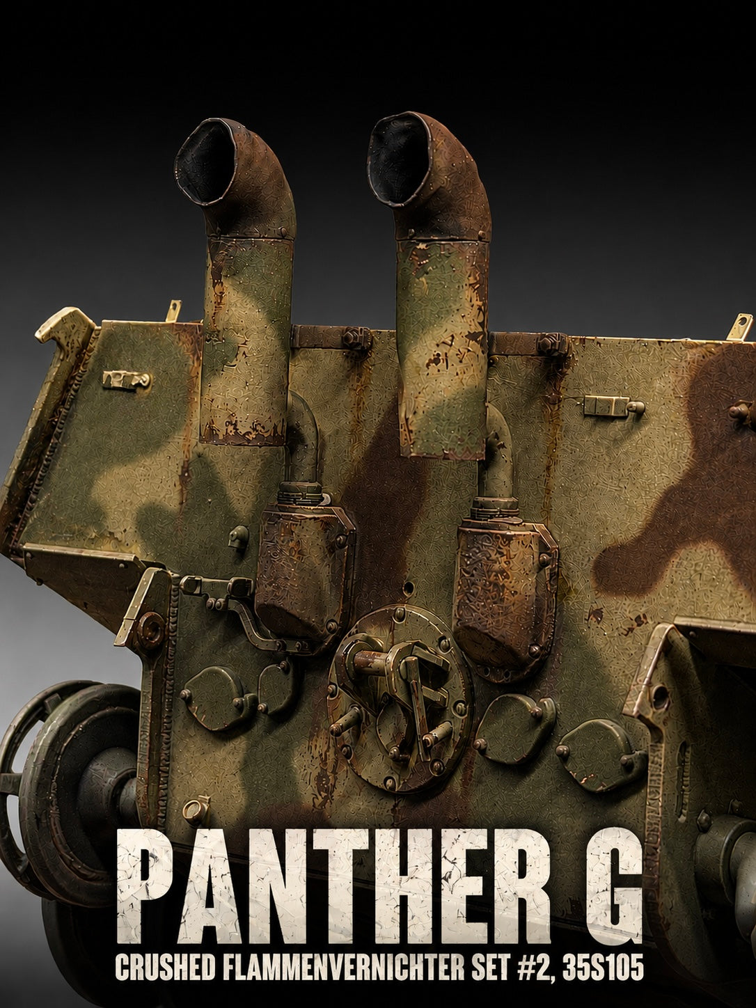 Rado Miniatures 35S105 výfuky Panther 1/35 poškozené