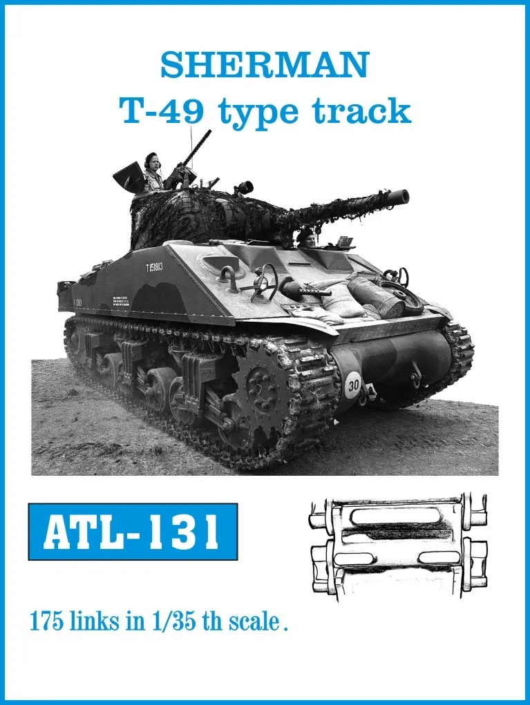 Friulmodel ATL-131 Sherman T-49 kovové pásy 1/35