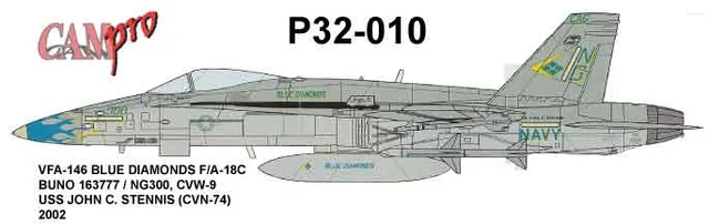 CAM Decals Cam Pro P32-010 obtisky 1/32 F/A-18C VFA-146