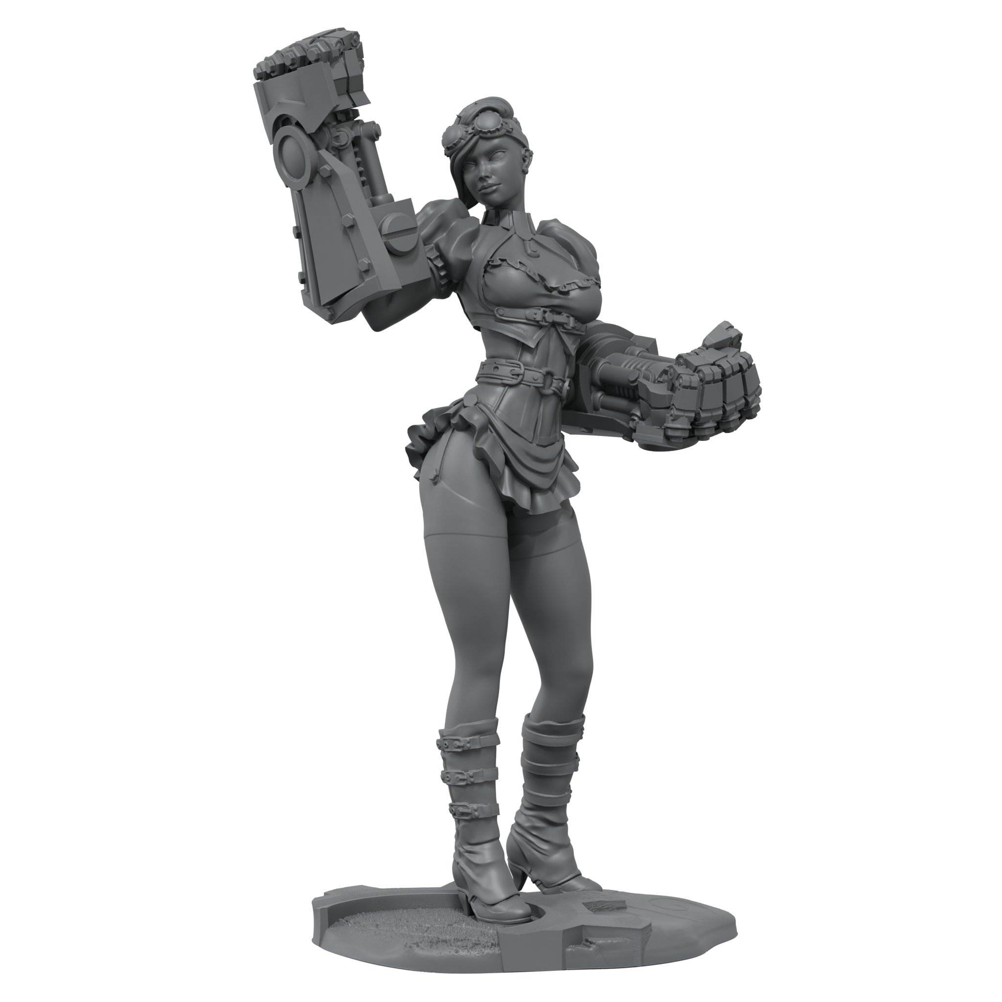 Scale75 Steam Wars Nancy Steelpunch nenabarvená figurka 75 mm