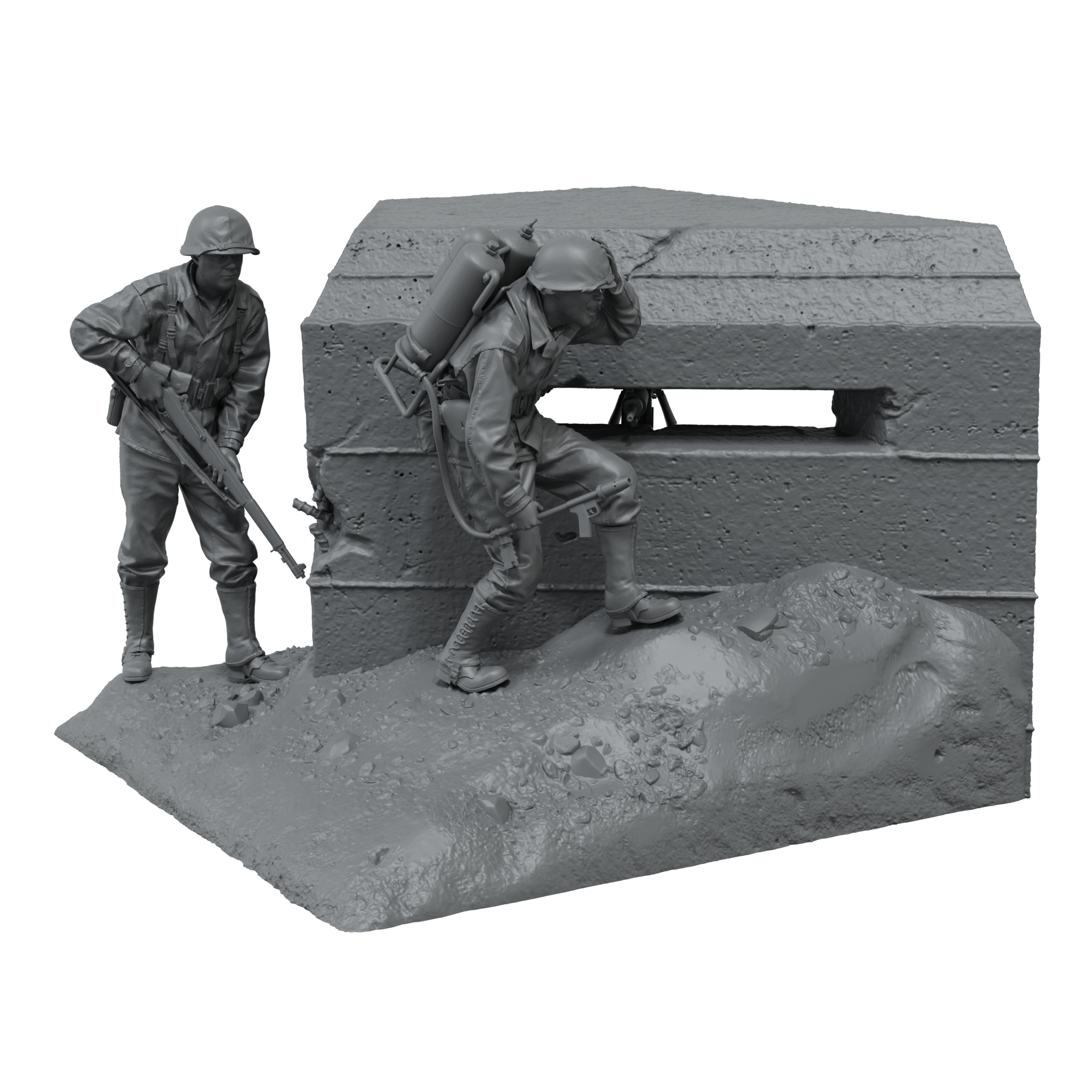 Scale75 Warfront Bunker Run Pacific figurka 1/35 resin
