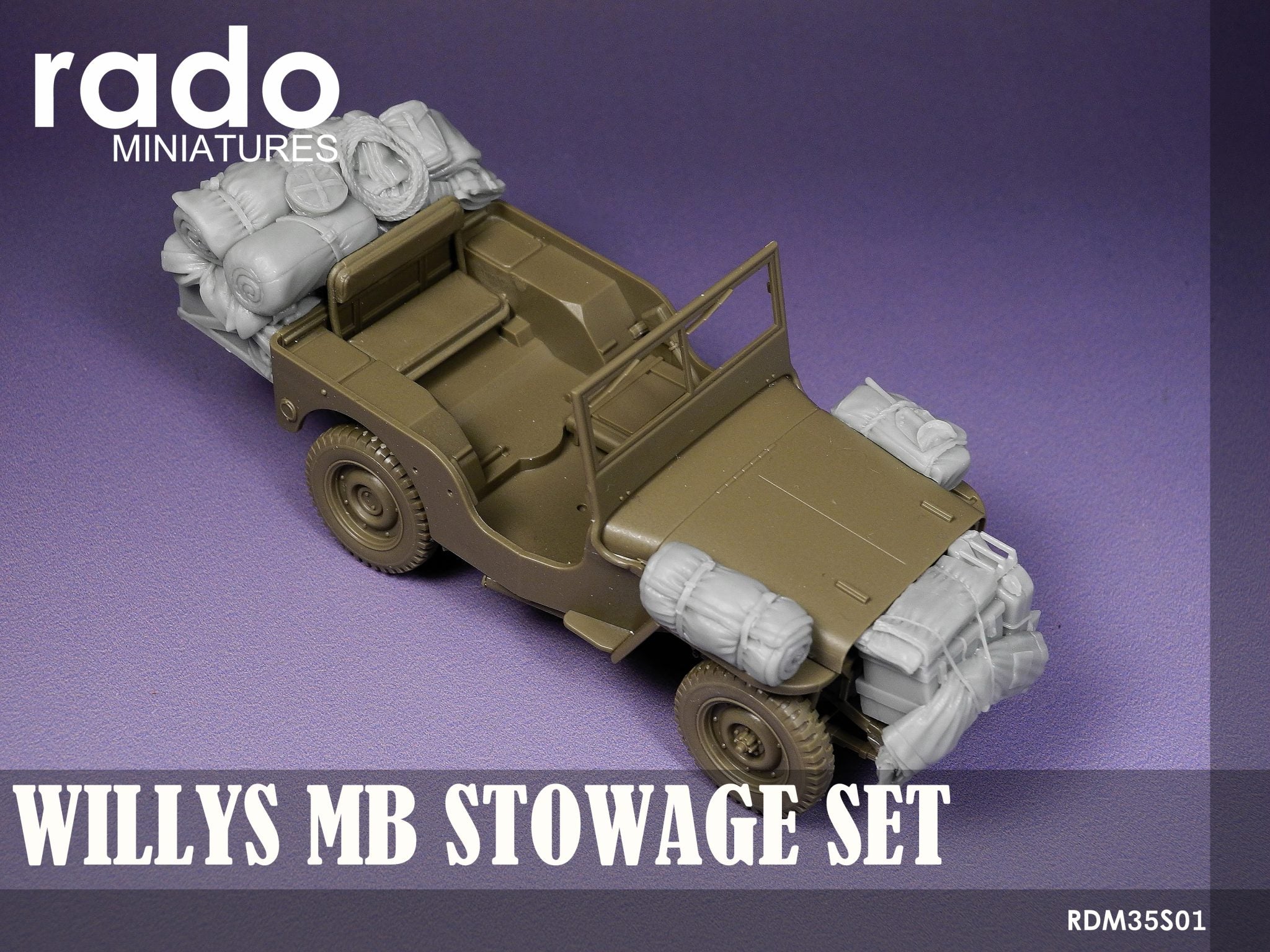Rado Miniatures RDM35S01 resinová výstroj 1/35 na Willys Jeep