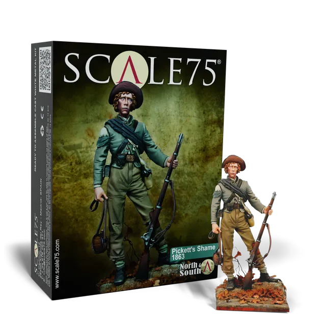 Scale75 Platinum Pickett's Shame 1863 figurka 75 mm bílý kov