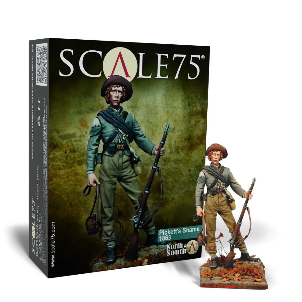 Scale75 Platinum Pickett's Shame 1863 figurka 75 mm bílý kov