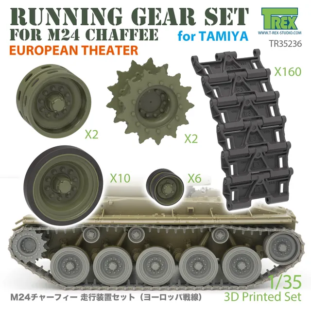 T-Rex Studio TR35236 pojezd M24 Chaffee 1/35 Tamiya