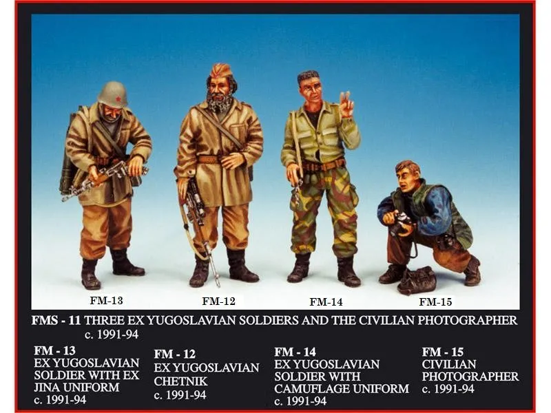 Friulmodel FMS-11 jugoslávští vojáci figurky