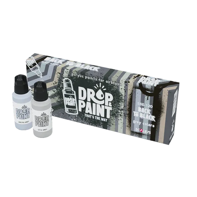 Scale75 Drop Paint Back to Black sada do airbrushe