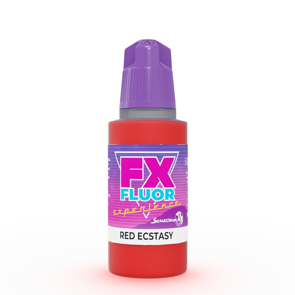 Scale75 Red Ecstasy fluorescenční barva 17 ml červená