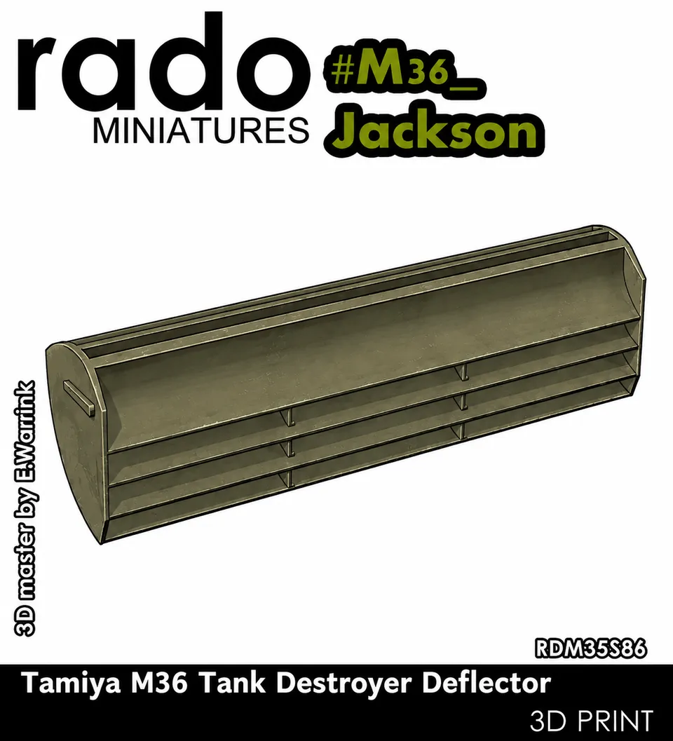 Rado Miniatures RDM35S86 3D doplněk M36 Jackson 1/35