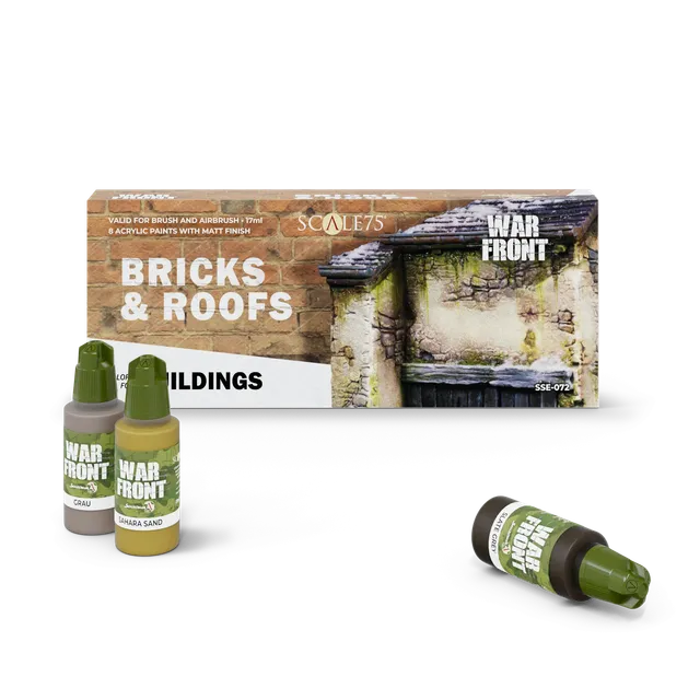 Scale75 Warfront Bricks & Roofs sada barev 8 ks matná