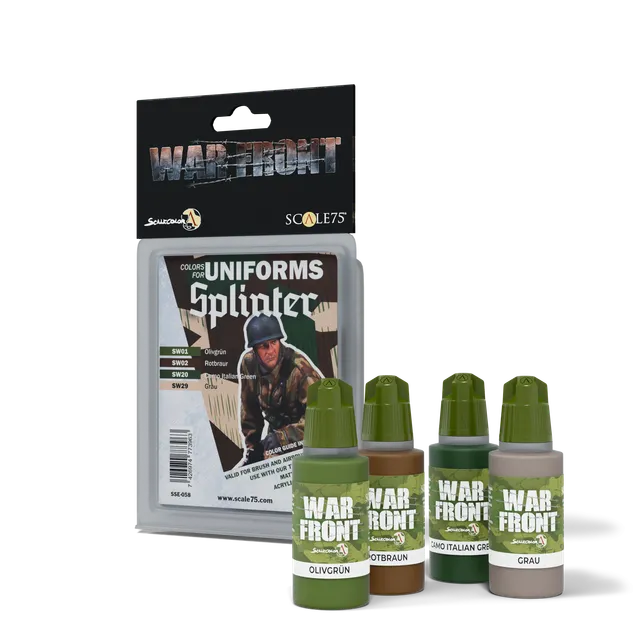 Scale75 Warfront Splinter sada akrylových barev 4 ks maskáčová